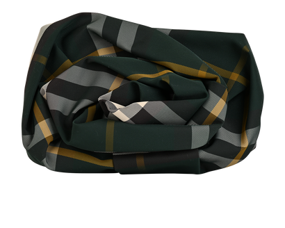 Check Rose Clutch, &pound;450, Handbags, Brown/Green, Nylon, Front view